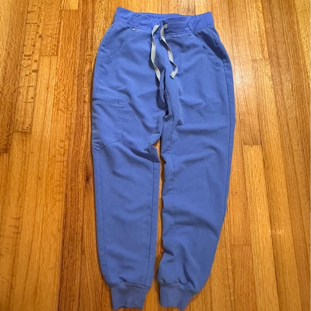 Figs Scrub Pants Womens XS Blue Zamora Joggers Technical Collection Cargo (#4) - Picture 2 of 14